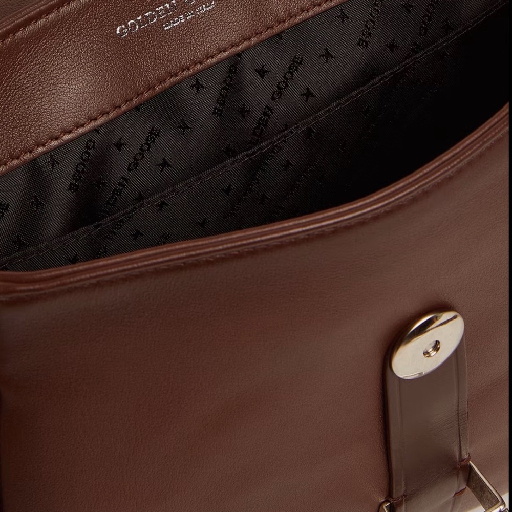 Golden Goose Small Rodeo Bag in Dark Tan Leather - Picture 11 of 14